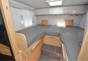 The Adria Matrix Axess 600 SL low-profile motorhome bedroom