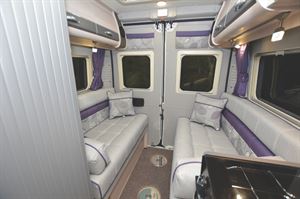 Side facing sofas in the Auto-Sleeper Fairford 2021