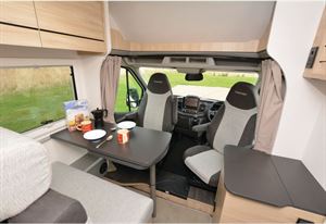 The Chausson S514 First Line motorhome cab view