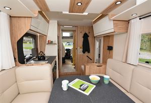 The Pilote P696U Expression motorhome view forwards
