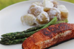 Spicy rubbed salmon