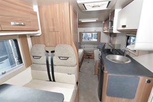 The Swift Select Compact C500 low-profile motorhome view aft