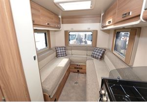 The Swift Select Compact C500 low-profile motorhome rear lounge