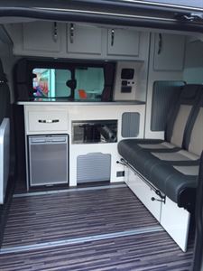 The sliding seats provide more room for storage in transit