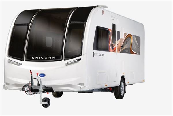 The Bailey Unicorn Vigo caravan (photo courtesy of Bailey)