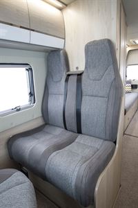 Travel seats in the Benimar Benivan 122 campervan