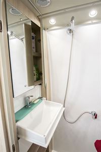 The washroom in the Benimar Benivan 122 campervan