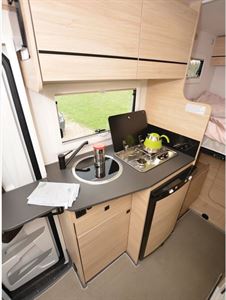 The Chausson S514 First Line motorhome kitchen