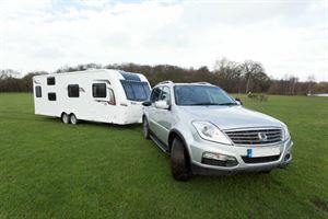 The Coachman Vision 630 on tow