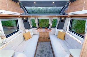 Deeper windows for2018 models plus the wide sunroof ensure the lounge is light