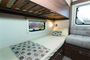 Each bunk has its won light and window