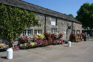 Reception and the shop are located in the old farm buildings