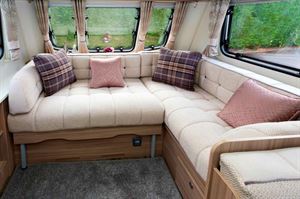 The L-shape provides ample seating and lots of floor space