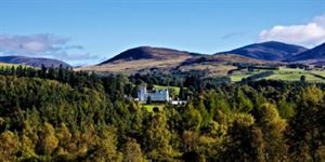 The campsite is within the grounds of Blair Castle