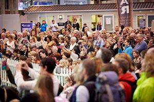 The big dog event at the NEC show also draws a crowd