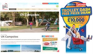 Camping and Caravanning Club Caravan trolley dash competition prize