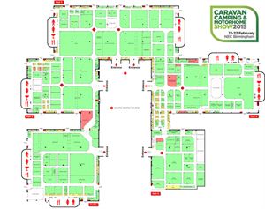 NEC caravan show guide map
