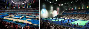 Gym and badminton at Glasgow Commonwealth Games