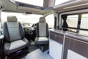 Inside the New Vito with swivel seats