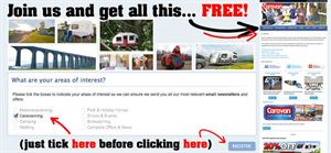 Caravan e-newsletter – free every month