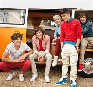 One Direction in a campervan. Who'd have thought it