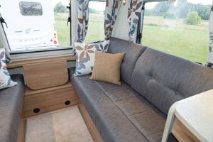 Pegasus caravan lounges have a new setee construction for 2016
