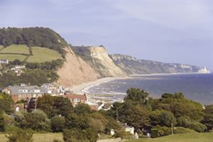 Looking across to Sidmouth beach