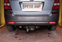 Towbar fitting - the finished job