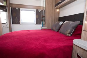 This is caravan bedroom cosiness in the extreme